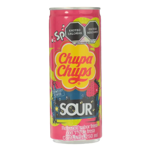 Bebida Chupa Chups Sabor Fresa De 250ml Pack De 6