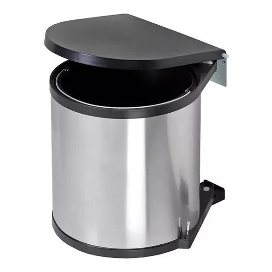 Tobo Cesta Papelera Empotrable Acero Inox Herrajes De Cocina