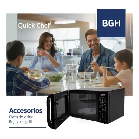 Microondas Eco Negro Digital 23 Litros B223DN20I BGH