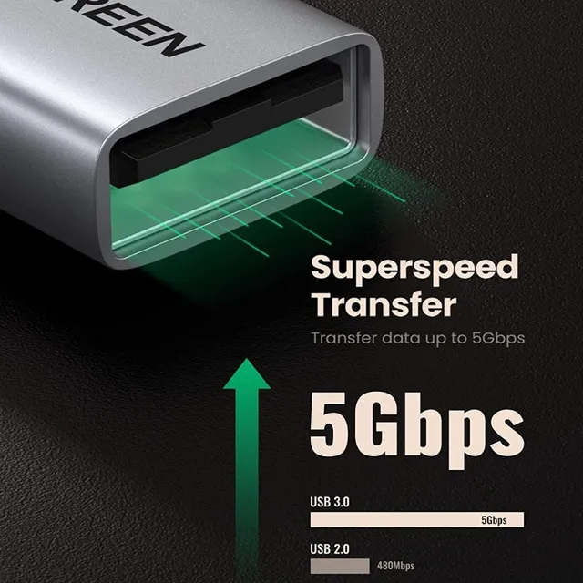 Adaptador Otg Usb C 3.1 A Usb 3.0 Thunderbolt3 A Usb/ Ugreen