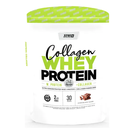 Star Nutrition Collagen Whey Sabor Chocolate Doypack X2lb