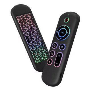 Mini Teclado Ratón Remoto 2.4g Bt Rgb Giroscopio Recargable Mini Teclado Ratón Remoto 2.4g Bt Rgb Giroscopio Recargable