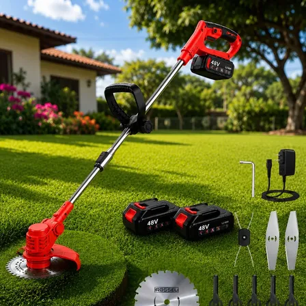 Aparador De Grama Elétrico Knakasaki 48v 10000rpm Potente 127/220v Verde