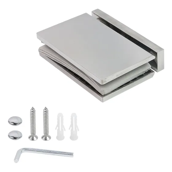 Bisagra Puerta Ducha Vidrio 360 Grado Acero Inoxidable Marco