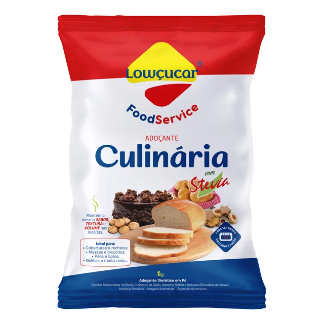 Adoçante Culinário Lowçucar Com Stevia 1kg