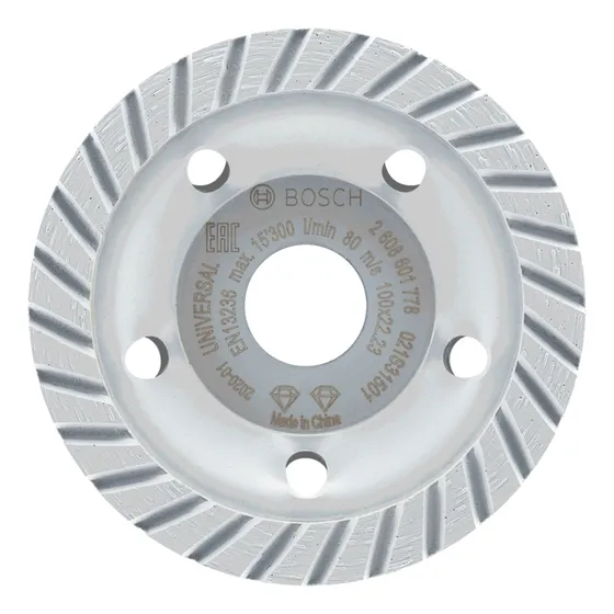 Copa Diamantada Universal 100mm Eje 7/8 Bosch