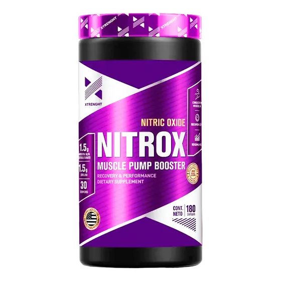 Nitrox 180c Xtrenght Oxido Nitrico Arginina Akg L-citrulina