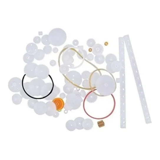 Kit 35 Engranajes Poleas Plastico Robotica