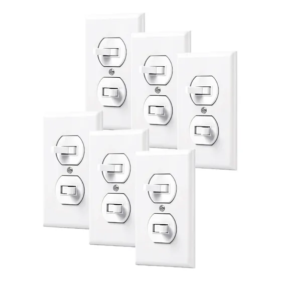 Kit 6pz Placa Armada 2 Interruptores Sencillo,marfil  45953