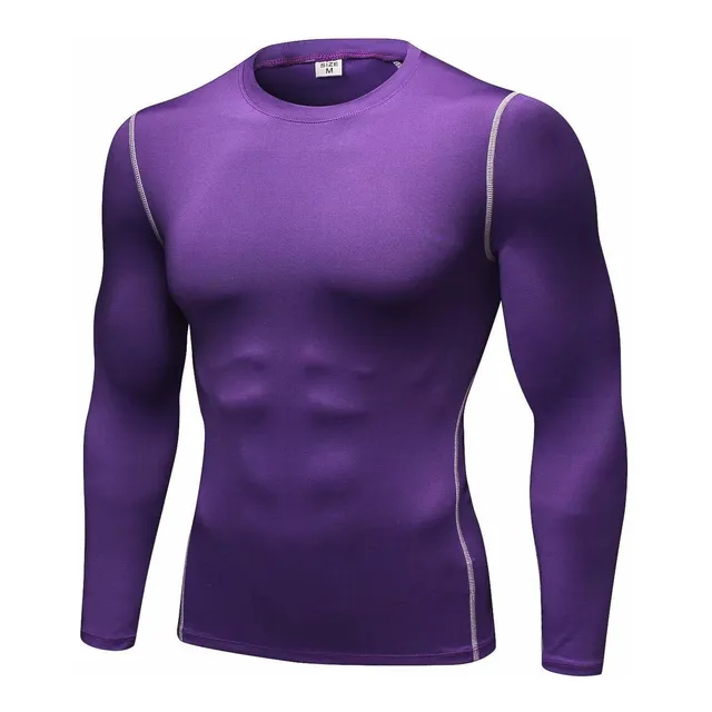 Camisa Compresion Manga Larga Para Hombre Ropa Deportiva
