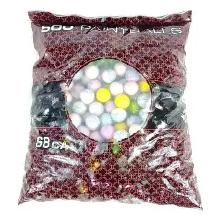 Bolas De Pintura/paintballs 500 Unidades Cal(cal .68)