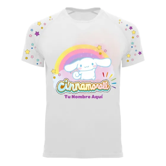 Polera Para Niños Cinnamoroll Personalizada Con Tu Nombre