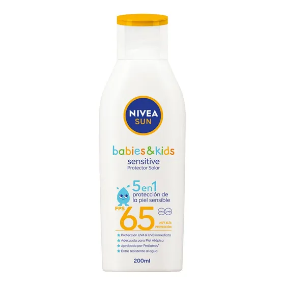 Protector Solar Nivea Babies & Kids Sensitive Fps 65 200ml