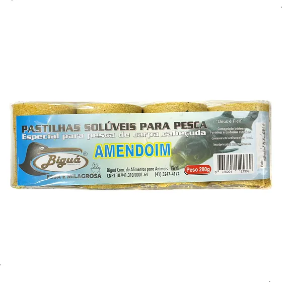 Pastilhas Coxinhas Para Pesca De Carpa Da Biguá - Amendoim