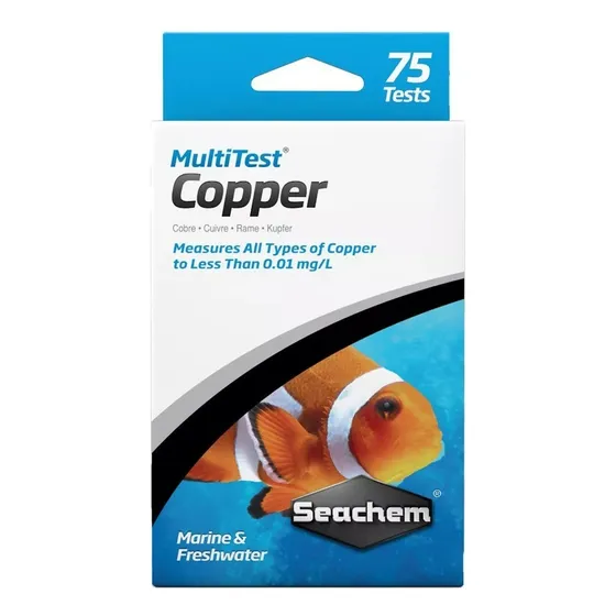 Multi Teste Para Medir Cobre Seachem 75 Testes