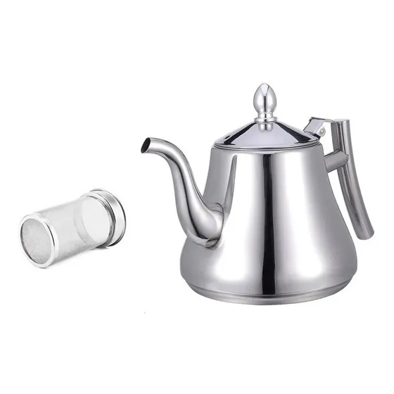 Tetera Cafetera Jarra Acero Inoxidable 2l + Filtro Infusor Color Ab