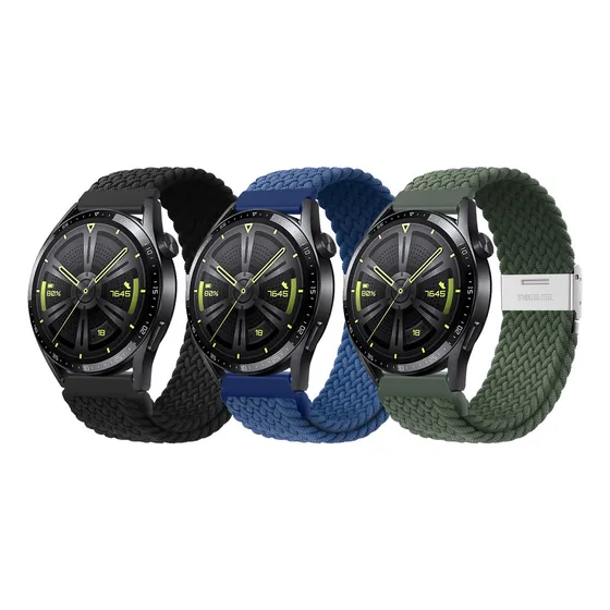 3 Correas 22mm Para Huawei Watch Gt5 Gt4 Gt3 Gt 4 3 Pro 46mm
