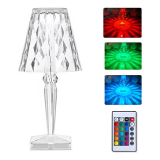 Abajur De Mesa Sem Fio Touch Led Colorido - Diamante Abajur De Mesa Sem Fio Touch Led Colorido - Diamante
