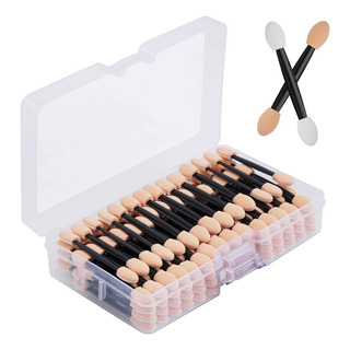 100pcs Mujer Pincel Esponja Doble Cara Para Sombra De Ojos 100pcs Mujer Pincel Esponja Doble Cara Para Sombra De Ojos