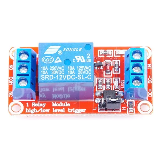 Modulo Rele Relay 12v Optoacoplado 10a - 1 Canal Arduino