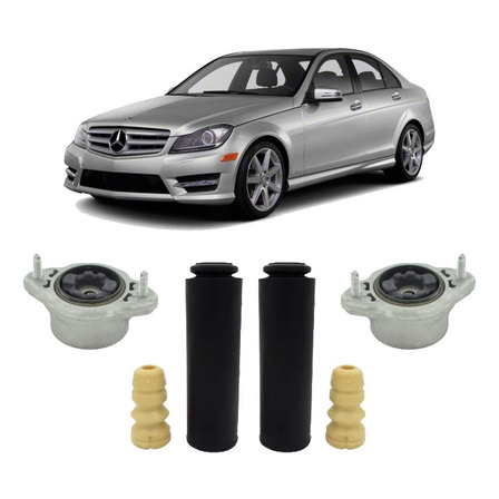 Kit Batente Coifa Coxim Traseiro Mercedes C180 2012 2013 14 Kit Batente Coifa Coxim Traseiro Mercedes C180 2012 2013 14