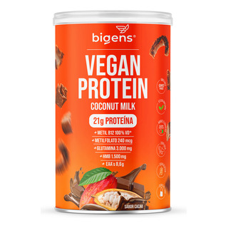 Proteína Vegana 450g, Coconut Milk, Sabor Cacau, Biogens Sabor Cacau Proteína Vegana 450g, Coconut Milk, Sabor Cacau, Biogens Sabor Cacau