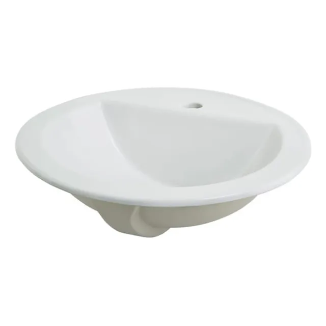 Lavamano De Cerámica Blanco Modelo Shelby 