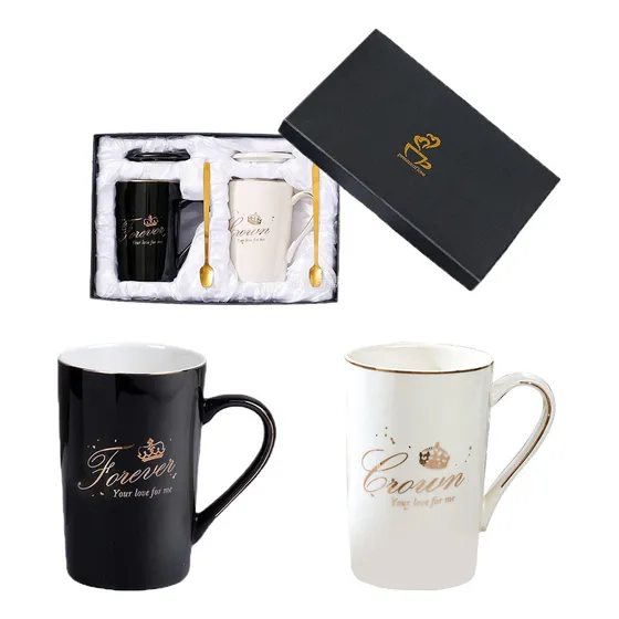Juego De Tazas Para Parejas De Boda De Moda Color Blanco Corazón