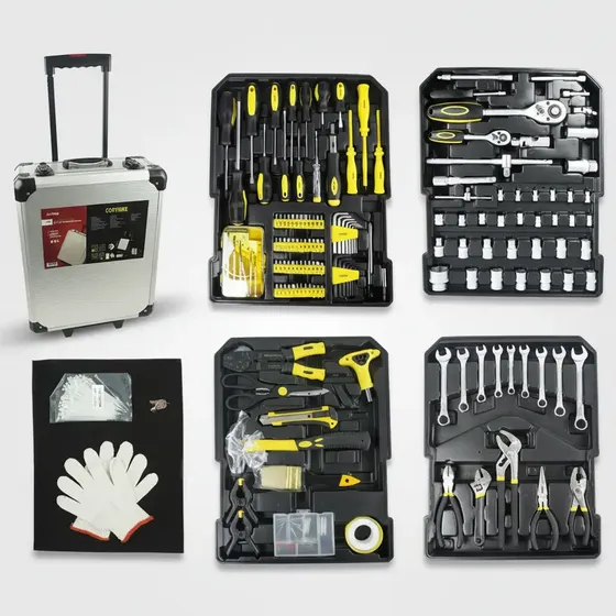 Kit Herramientas Alpina 299 Piezas Valija Maletin Aluminio