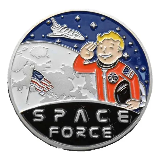 Moeda Space Force Força Espacial Nova Força Militar Mascote