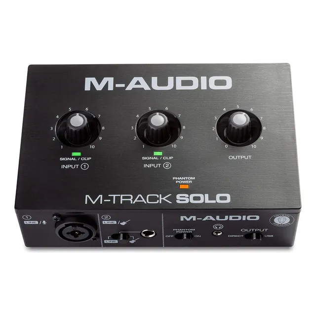 Interfaz De Audio Usb M-audio M-track Solo Para Grabación