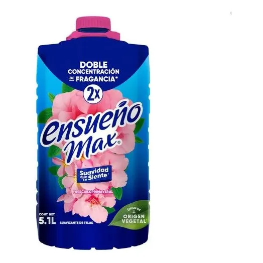 Suavizante Ensueño Max Frescura Primaveral En Botella 5.1 L