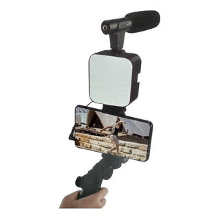 Tripé Filmagem Vlogging Live Câmera Celular X-cell Xc-ay-49 Tripé Filmagem Vlogging Live Câmera Celular X-cell Xc-ay-49