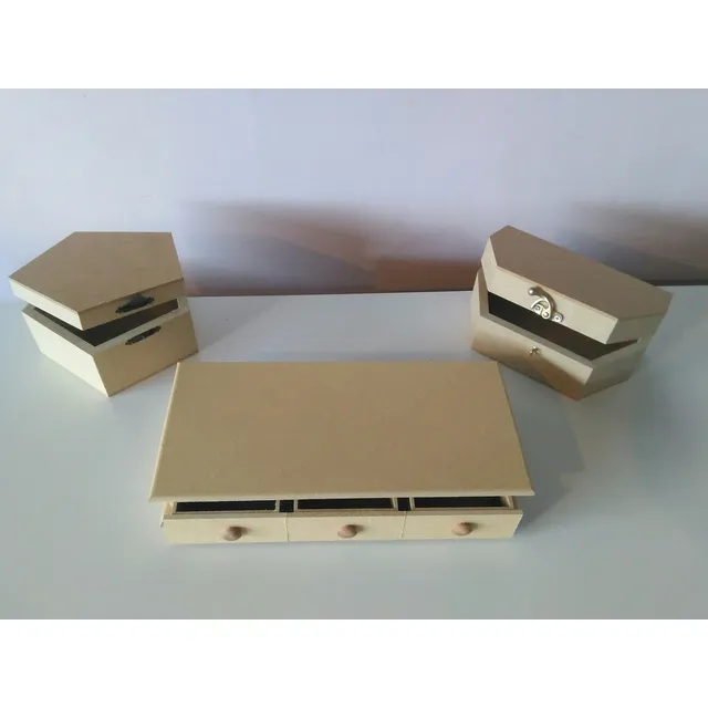 Cofres Joyeros En Mdf Crudo Para Pintar Precio Por Cada Uno