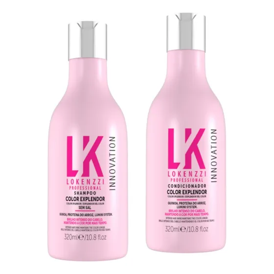 Kit Color Explendor  Shampoo E Condicionador Lokenzzi 320ml