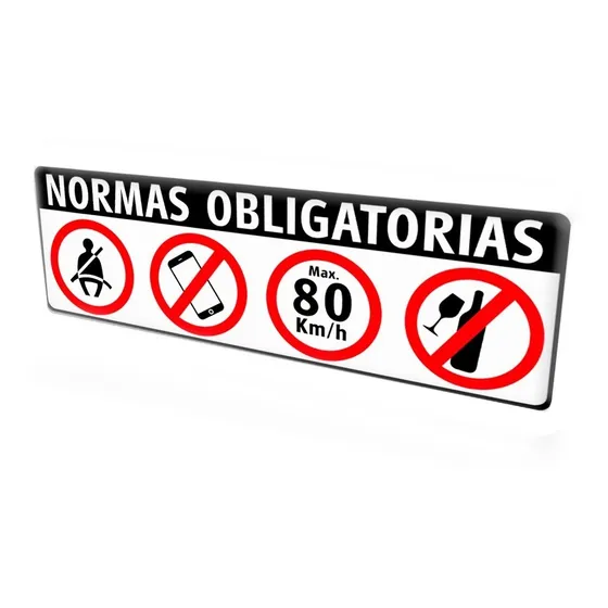 Calcomanias Normas Obligatorias Seguridad Vial Pickup Camión