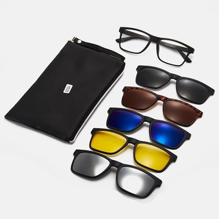Lentes Armazón Clip 5 En 1 Magnético Para Graduar 2247a Lentes Armazón Clip 5 En 1 Magnético Para Graduar 2247a