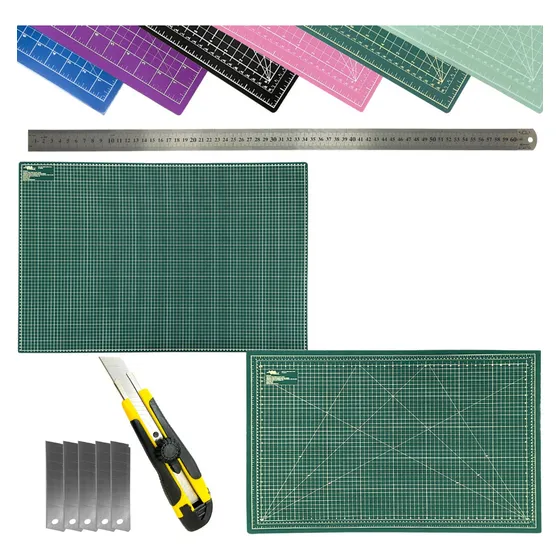 Base Corte Grande 90x60 Patchwork Multiuso Estilete Regua 60 Cor Verde