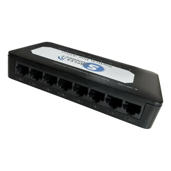 Kit 2 Switch Intelbras Sf-800q+ 7ptas Poe Ativo P/ Camera Ip