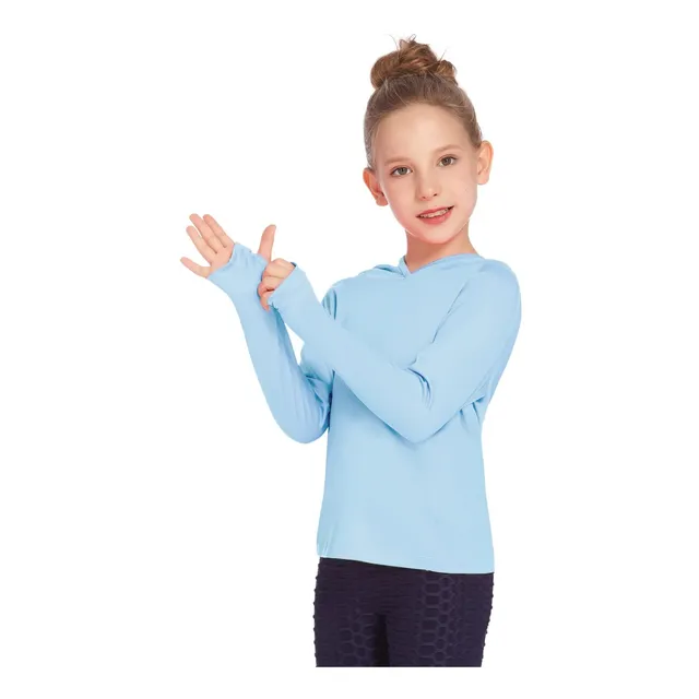 Greatchy Camisa Manga Larga Para Niña Ligera Capucha