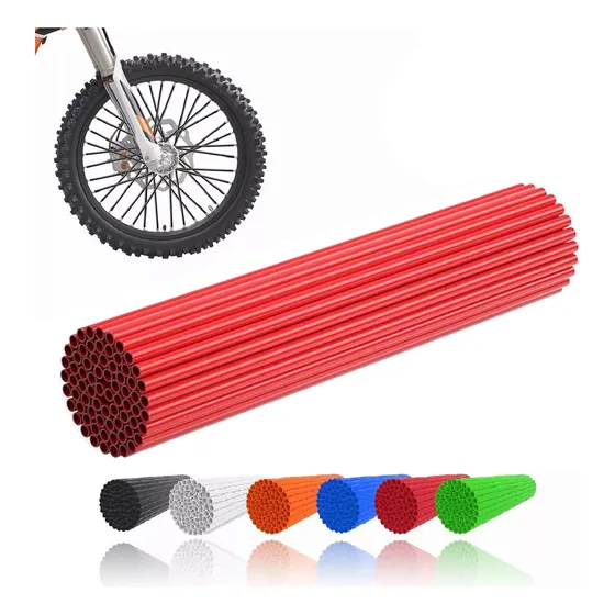 Popotes Para Rayos De Rines De Moto Bicicleta 6 Colores 72pz