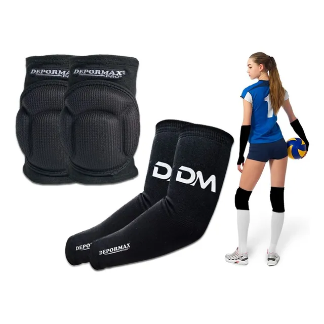 Kit De Voley  2 Rodilleras  2 Mangas De Voley Depormax