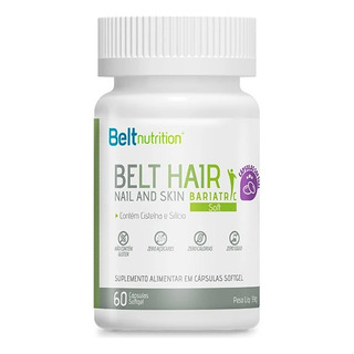 Belt Hair, Nail And Skin Bariatric 60 Capsulas Softgel Belt Hair, Nail And Skin Bariatric 60 Capsulas Softgel