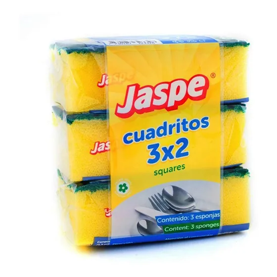 Esponja Jaspe Cuadritos Superficies Delicadas - Prolimpio