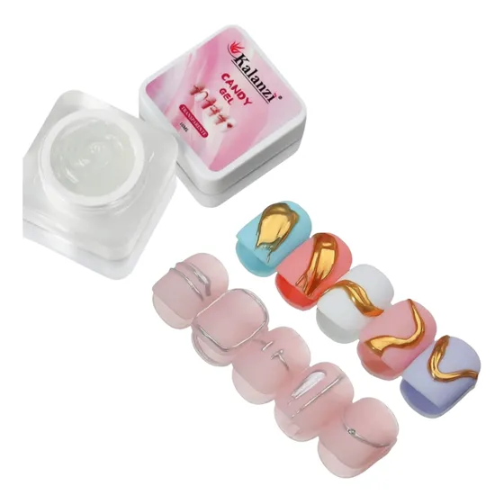 Gel Solido Candy Gel 3d Kalanzi 10ml Transparente Nail Art