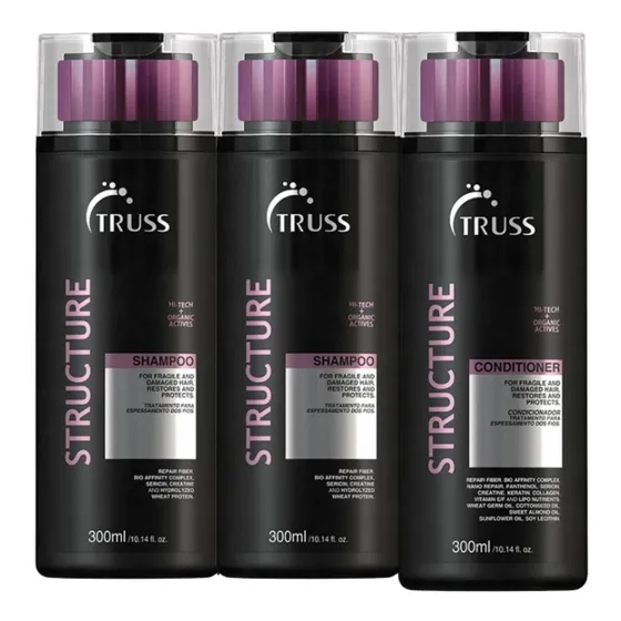Truss 2 Shampoo + 1 Condicionador Structure 300ml