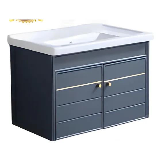 Lavamanos Con Gabinete Gris (40cm) 36cm X 43cm Gb-527