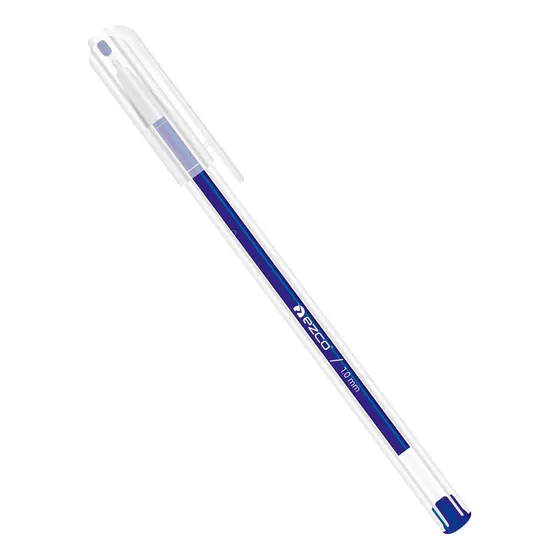Boligrafo Ezco Birome Lapicera 1 Mm - Azul - Caja X 50 Color del exterior Transparente