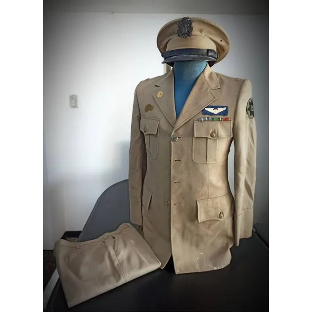 Antiguo Uniforme Aviacion Usa Segunda Guerra Mundial Complet