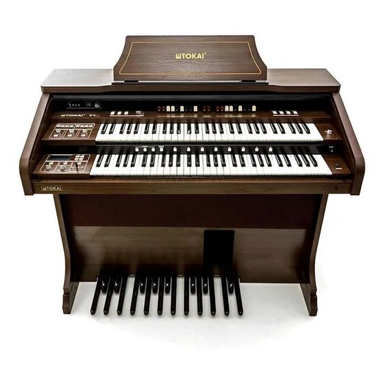 Órgão Eletrônico Tokai T1 Litúrgico Com Drawbar Marrom